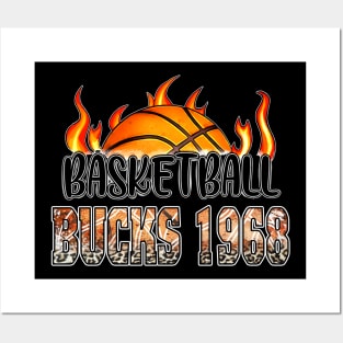 Classic Basketball Design Bucks Personalized Proud Name Posters and Art